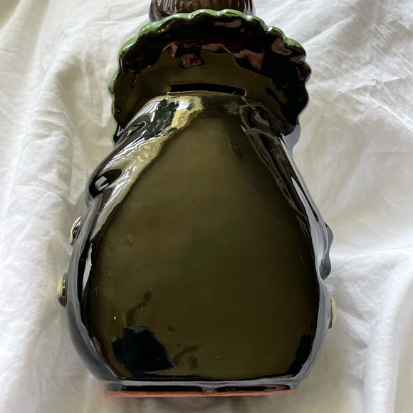 Vintage Clown Bank. Redware. - Picture 9 of 14